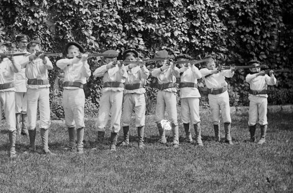 BK 134C Group of Boys With Rifles