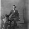 BK 164 Young Man and Dog