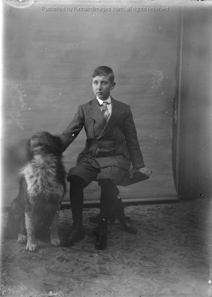 BK 164 Young Man and Dog