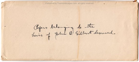 Rouzer Gilbert Documents Envelope 1900-10-10 002AB BZ