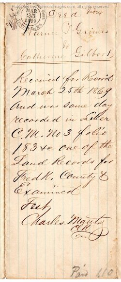 Gilbert Deed From Warner Grimes 1869-02-24 002B BZ