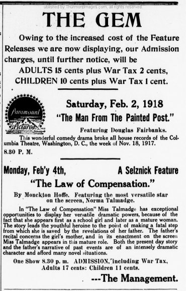 Gem Ad Clarion 1918-01-31 Pg3