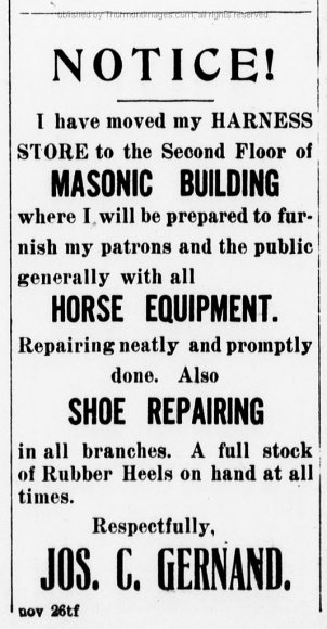 Gernand Ad Clarion 1918-01-31 Pg2