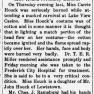 Lake View 1909-12-30 Clarion Carrie Houck Injured in Fire