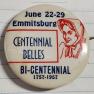 Emmitsburg Bicentenial Pin 1957