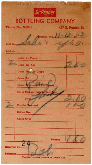 Saylor's Store Dr Pepper 1953-11-12 JAK 001