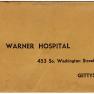Warner Hospital Envelope 001 JAK