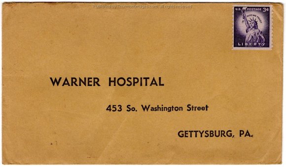 Warner Hospital Envelope 001 JAK