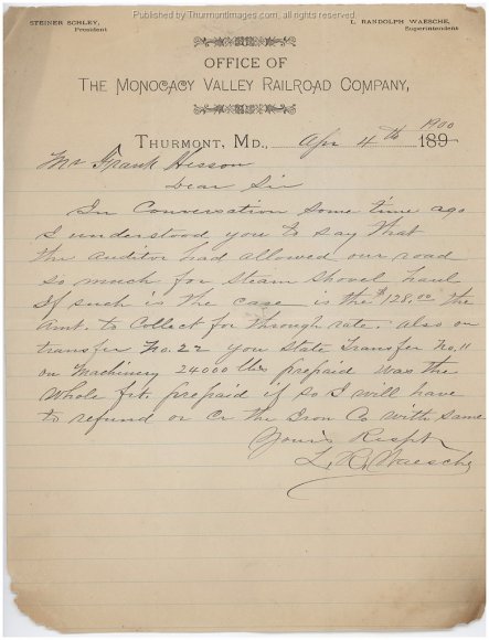 Monocacy Valley Railroad Letterhead 001 JAK