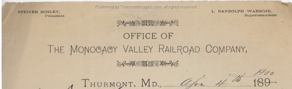 This detail shows the top of the Moncacy Valley Rail