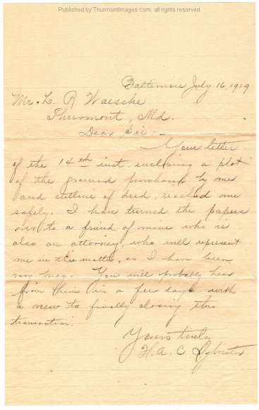 1919-07-16 Letter to Waesche HACS 001 JAK