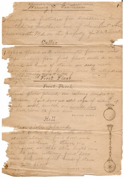 1919-12-12 Wiring and Fixtures HACS 001A JAK