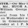 1942-05-12 Baltimore Sun Obituary Hugh Sylvester HACS 001 JAK