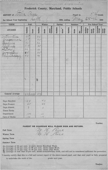 Report Card 001 RuthP