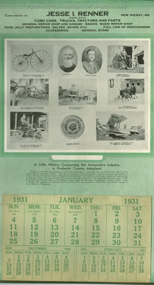 Renner Calendar 1931A DR