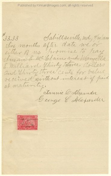 Alexander Loan Note 003 SB