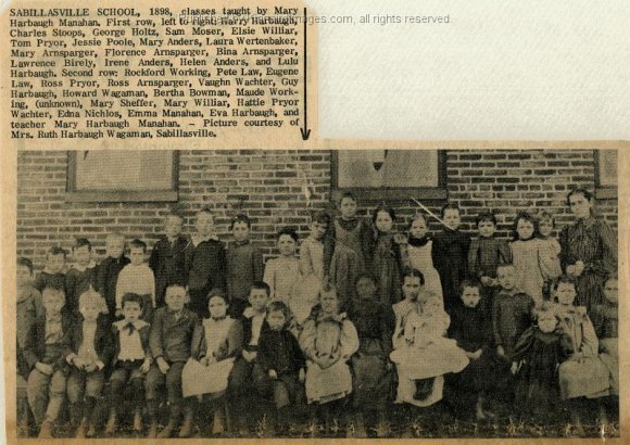 Sabillasville School Class 1898 001 SB
