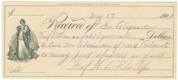 Alexander, George Receipt 1907 001 SB