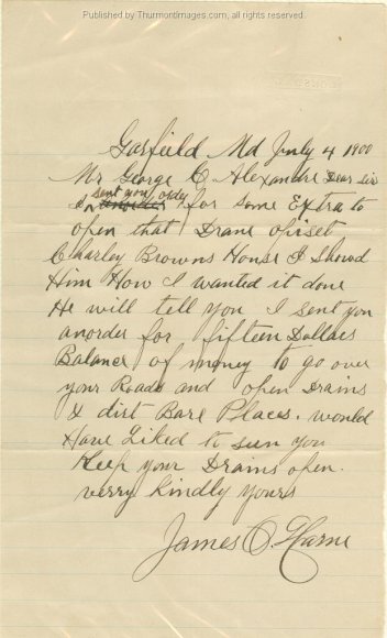 Harne Letter 1900 001 SB