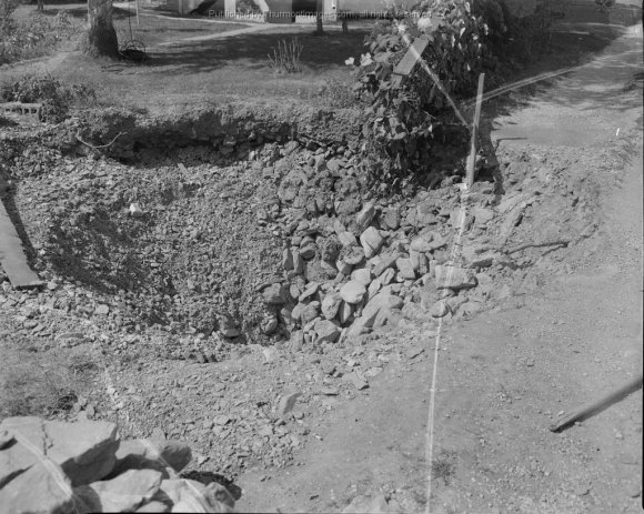 Carroll Street Sink Hole 1954 002 JAK