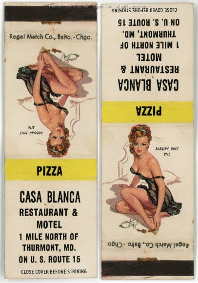 Casa Blanca Matchbook Cover 001A JAK