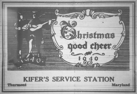 Christmas Greetings 1940 008 Kifer Service Station