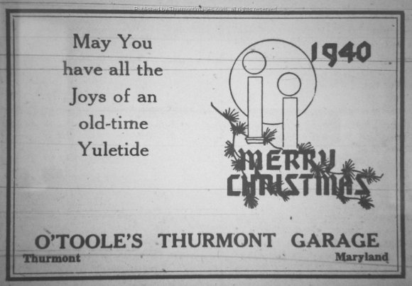 Christmas Greetings 1940 013 O'Tooles Garage