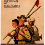 Cub Scouts Darrell Lewis Membership Card 1952 001B LinLew