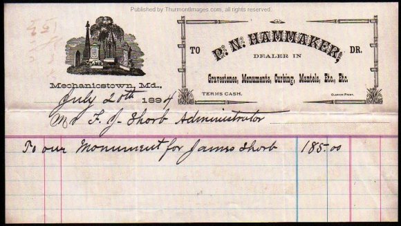 Hammaker Invoice 1894 JAK