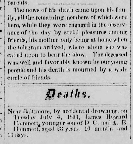 Hammett Drowning Clarion 1893-07-06 001C