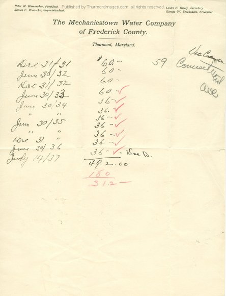 Mechanicstown Water Co Letterhead 001 JAK