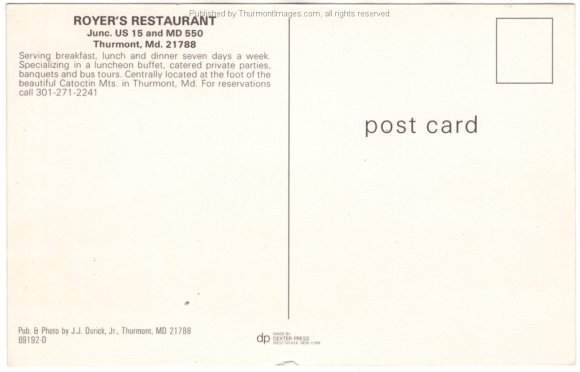 Royers Restaurant Durick RPP 002B JAK