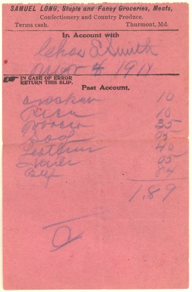 Sam Long's Store Statement 004