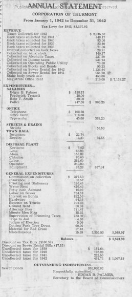 Thurmont Finacial Statement 04-16-1943