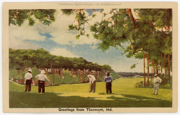 Thurmont Postcard Golfers 1942-06-22 JAK 001A