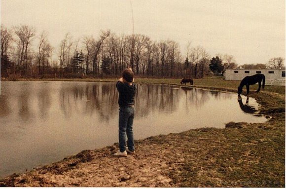 Hoke, Fishing at Hoke's Pond