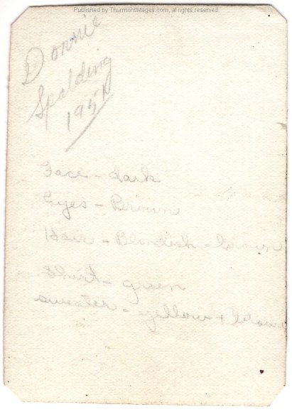 Donnie Spaulding 1951 MJB-DB 001B