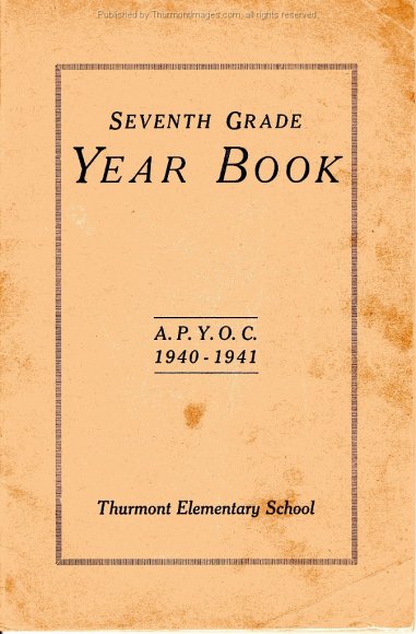 TES 1940-1941 7th Grade Yearbook 001