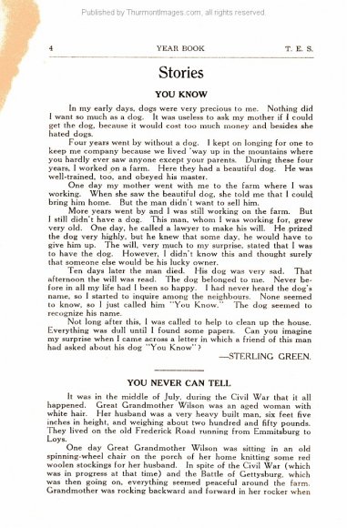 TES 1940-1941 7th Grade Yearbook 006