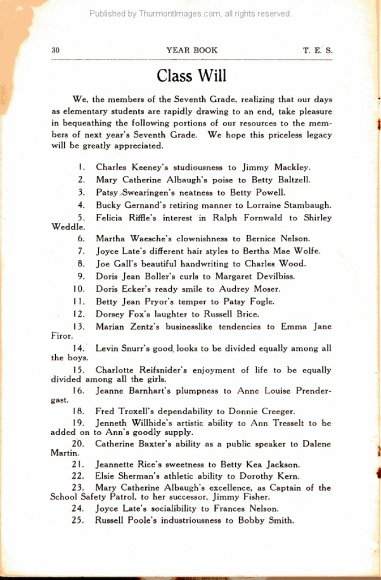 TES 1940-1941 7th Grade Yearbook 032