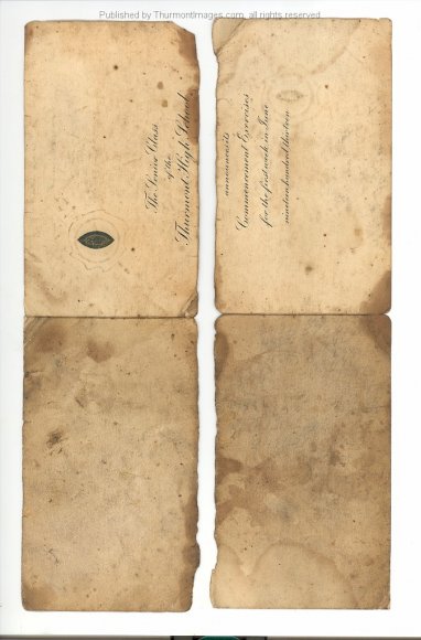 Thurmont High School 1913 Program 001