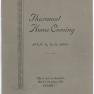 Thurmont High School Homecoming 1930 Cover E018
