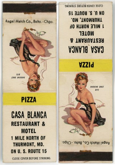 Casa Blanca Matchbook Cover 001A JAK